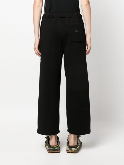 Shop Joshua Sanders Smiley-patch Track Trousers In Black