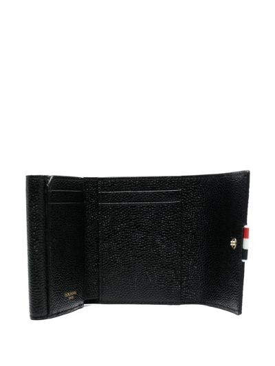 Thom Browne Pebbled-leather Small Purse In Black