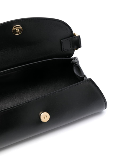Shop Jil Sander Black Cannolo Mini Bag In Nero