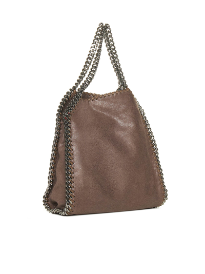 Shop Stella Mccartney Shoulder Bag In Dark Taupe