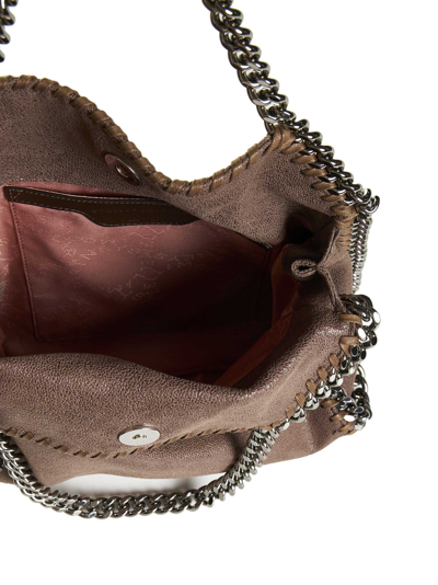 Shop Stella Mccartney Shoulder Bag In Dark Taupe