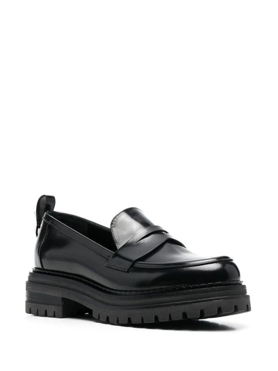 Shop Sergio Rossi Loavers Shoes In Black