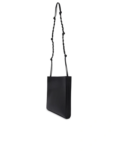 Shop Jil Sander Medium Tangle Bag In Black Leather