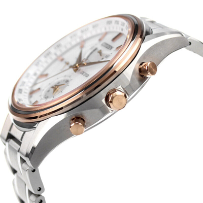 Pre-owned Citizen Exceed At9134-68w Eco-drive Solar Radio Titanium Men Watch Made In Japan