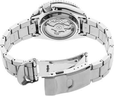 Pre-owned Seiko 5 Sports Srpd57 Black Dial Lumi Brite Hands Stainless Steel Srpd57-new
