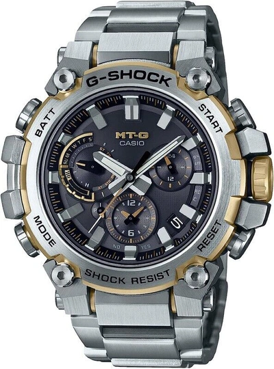 Pre-owned Casio G-shock Mt-g Mtg-b3000d-1a9jf Silver X Gold Limited Atomic Men Watch Japan