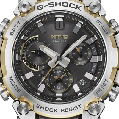 Pre-owned Casio G-shock Mt-g Mtg-b3000d-1a9jf Silver X Gold Limited Atomic Men Watch Japan