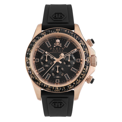 Pre-owned Philipp Plein Men Watch Chrono Quartz Nobile Racing Pwvaa0623 Silicone