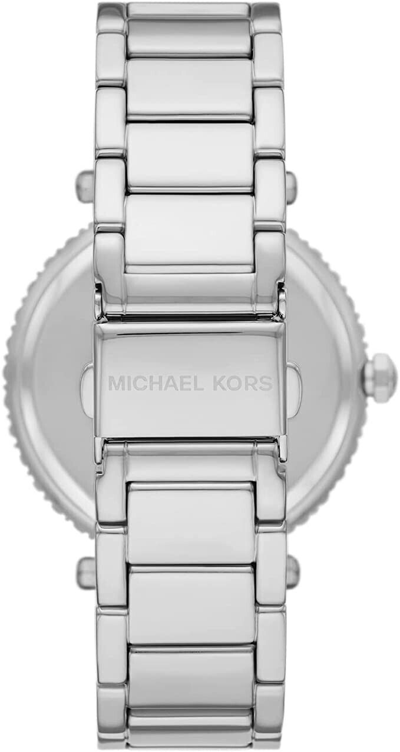 Pre-owned Michael Kors Parker Stainless Steel Watch With Glitz Accents I With Tag