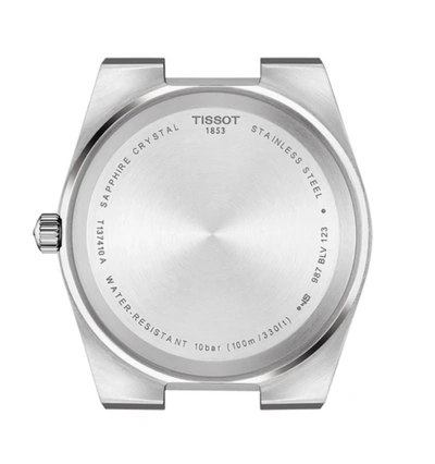 Pre-owned Tissot Prx Blue Dial T137.410.11.041.00 Stainless Watch In Box With Tags