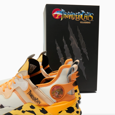 Pre-owned Puma X Thundercats Rs-x T3ch Cheetara Ii 2 Womens White Orange Yellow Rsx Tech