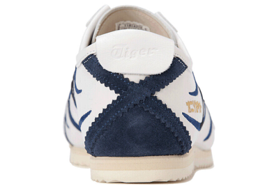 Pre-owned Onitsuka Tiger Mexico 66 Deluxe Nippon Made Japanese Kabuki Model Peacoat Blue In White / Peacoat (blue)