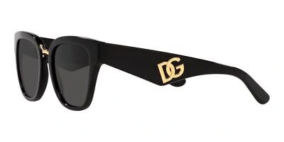 Pre-owned Dolce & Gabbana Dg 4437 Black/grey 51/20/145 Women Sunglasses In Gray
