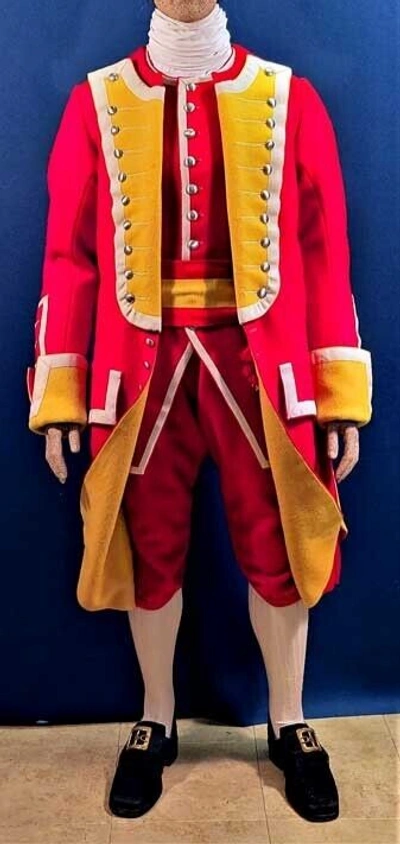 Pre-owned 100% 6th Regt Foot Grenadier Sergeant French Indian War Red Military Coat