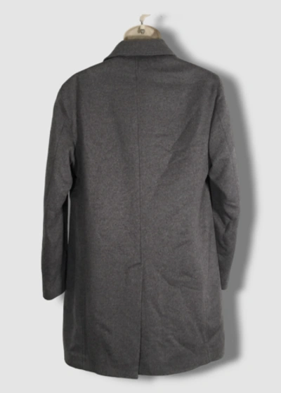 Pre-owned Colombo $1695  Men's Gray Wool Dream Trench Coat Jacket Size Eu 50/us 40