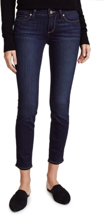 Pre-owned Paige Women's Verdugo Transcend Mid Rise Ultra Skinny Fit Ankle Jean In Nottingham
