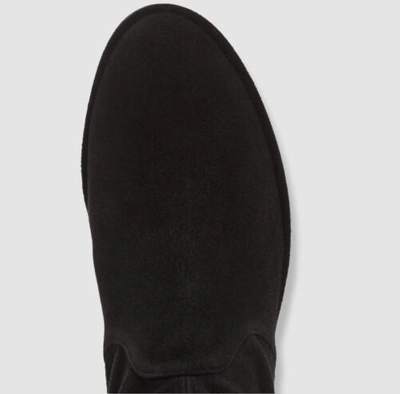 Pre-owned Stuart Weitzman $950  Women's Black Lowland Suede Over The Knee Boot Eu 39.5/us 9