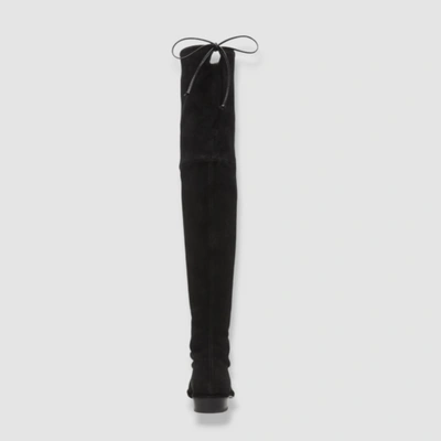 Pre-owned Stuart Weitzman $950  Women's Black Lowland Suede Over The Knee Boot Eu 39.5/us 9