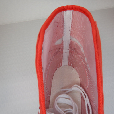 Pre-owned Asics Wrestling Shoes 1083a001 Red Edge White Ex Eo Model Weekday Shipping