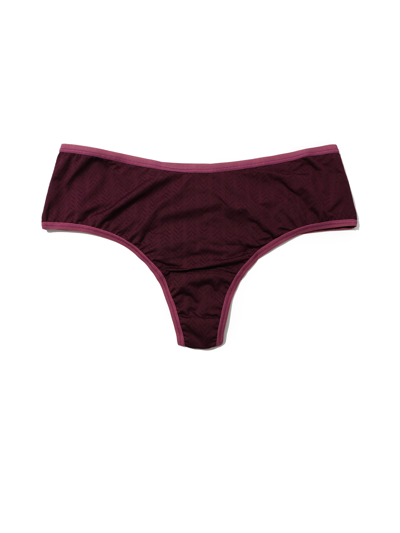 Shop Hanky Panky Movecalm™ High-rise Thong In Purple