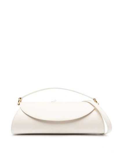 Shop Jil Sander Natural Cannolo Small Bag In White