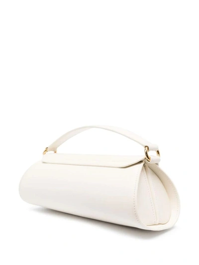 Shop Jil Sander Natural Cannolo Small Bag In White