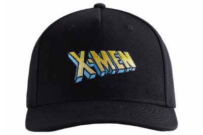 Pre-owned Kith X Marvel X-men Pinch Crown Snapback Hat Black Ph