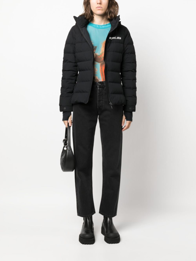 Moncler Bettex Hooded Belted Quilted Shell Down Jacket In Schwarz
