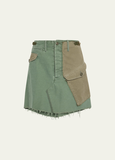 Shop Mother The G. I. Jane Denim Mini Skirt In On The Double