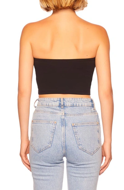 Shop Susana Monaco Core Crop Tube Top In Black