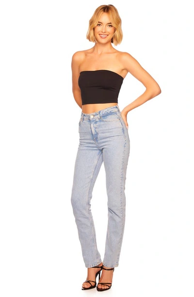 Shop Susana Monaco Core Crop Tube Top In Black