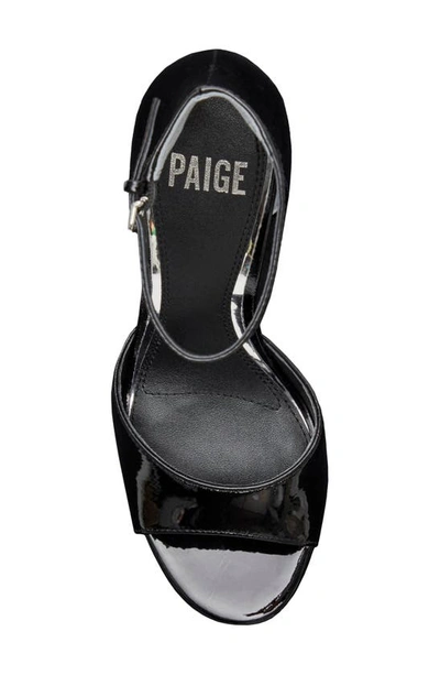 Shop Paige Cory Ankle Strap Platform Sandal In Black