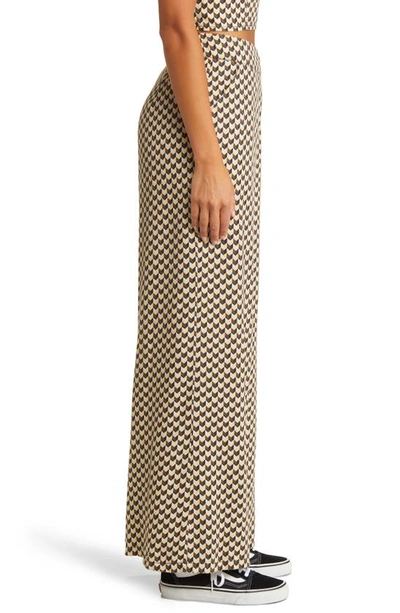 Rip Curl Isla Geo Linen Blend Pants In Black Multi