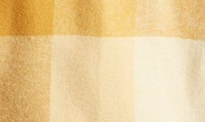 Rip Curl La Isla Plaid Flannel Button-up Shirt In Gold
