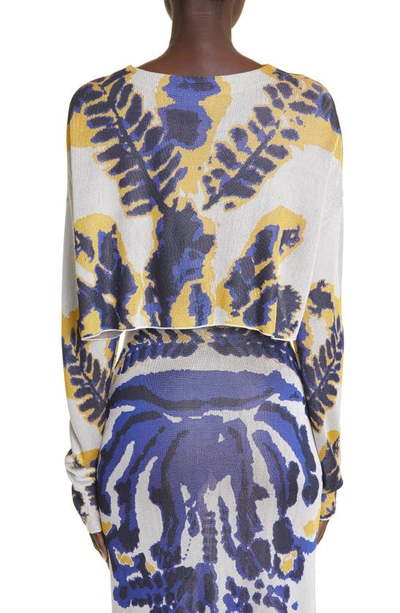 Shop Altuzarra Kimolos Ink Blot Jacquard Sweater In 290146 Papyrus Rorschach Jacq.