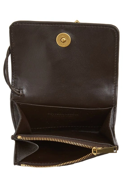 Bottega Veneta Andiamo Envelope Card Case In 2190 Fondant-m Brass