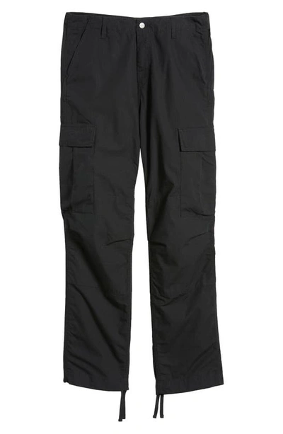 Shop Carhartt Cotton Ripstop Cargo Pants In Black
