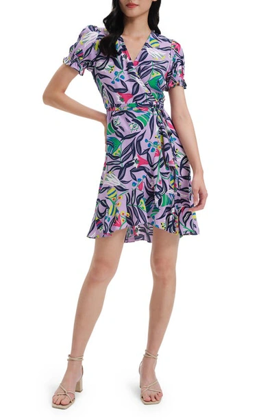 Dvf puff sleeve outlet wrap dress