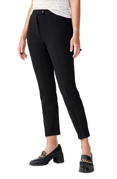 Sanctuary Starlight Ankle Zip Stretch Pants In Black