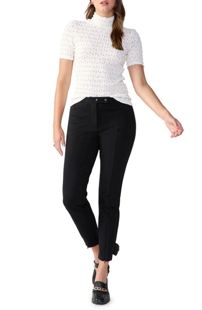 Sanctuary Starlight Ankle Zip Stretch Pants In Black