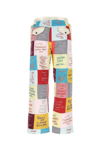 Shop Bode Pants In Multicoloured