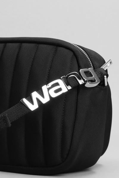 Shop Alexander Wang Heiress Sport Small Shoulder Bag In Black Nylon
