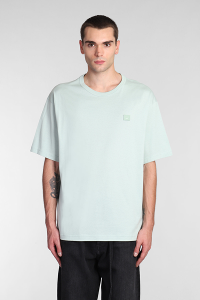 Shop Acne Studios T-shirt In Green Cotton