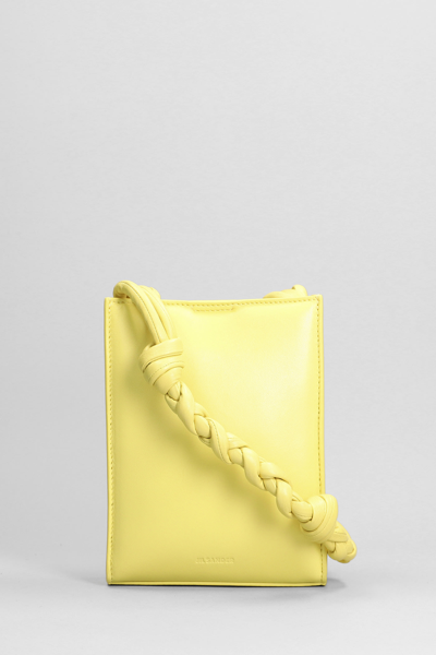 Shop Jil Sander Tangle Sm Shoulder Bag In Yellow Leather