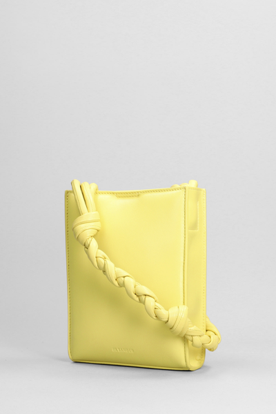 Shop Jil Sander Tangle Sm Shoulder Bag In Yellow Leather