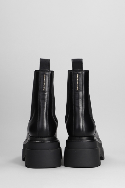 Shop Alexander Wang Chelsea Carter Combat Boots In Black Leather