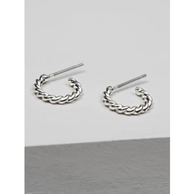 Shop Olia Jewellery Silver Victoria Earrings In Metallic
