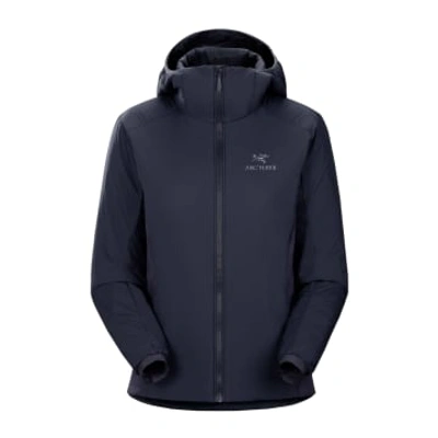 Shop Arc'teryx Atom Hoody Jacket Woman Black Sapphire