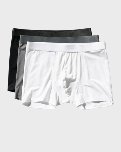 Shop Cdlp Men's Solid 3-pack Boxer Briefs In White