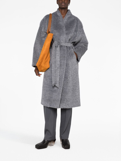 Isabel Marant Caliste Alpaca And Wool Coat In Grey